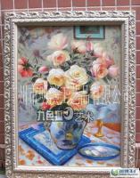 靜物花卉純手繪油畫(huà) 藝術(shù)與商業(yè)的完美結(jié)合